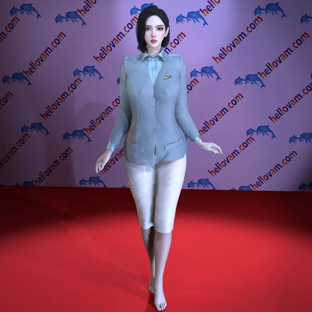 韩式空姐制服Korean_Air_uniform_01-Hellovam资源网